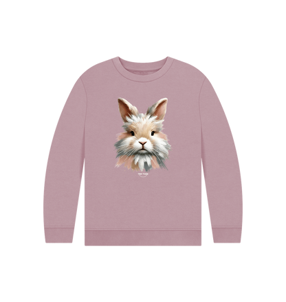 Mauve Printed Kids Jumper