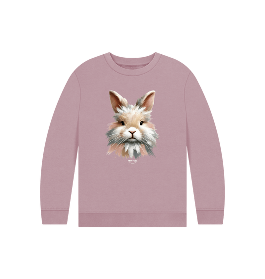 Mauve Printed Kids Jumper