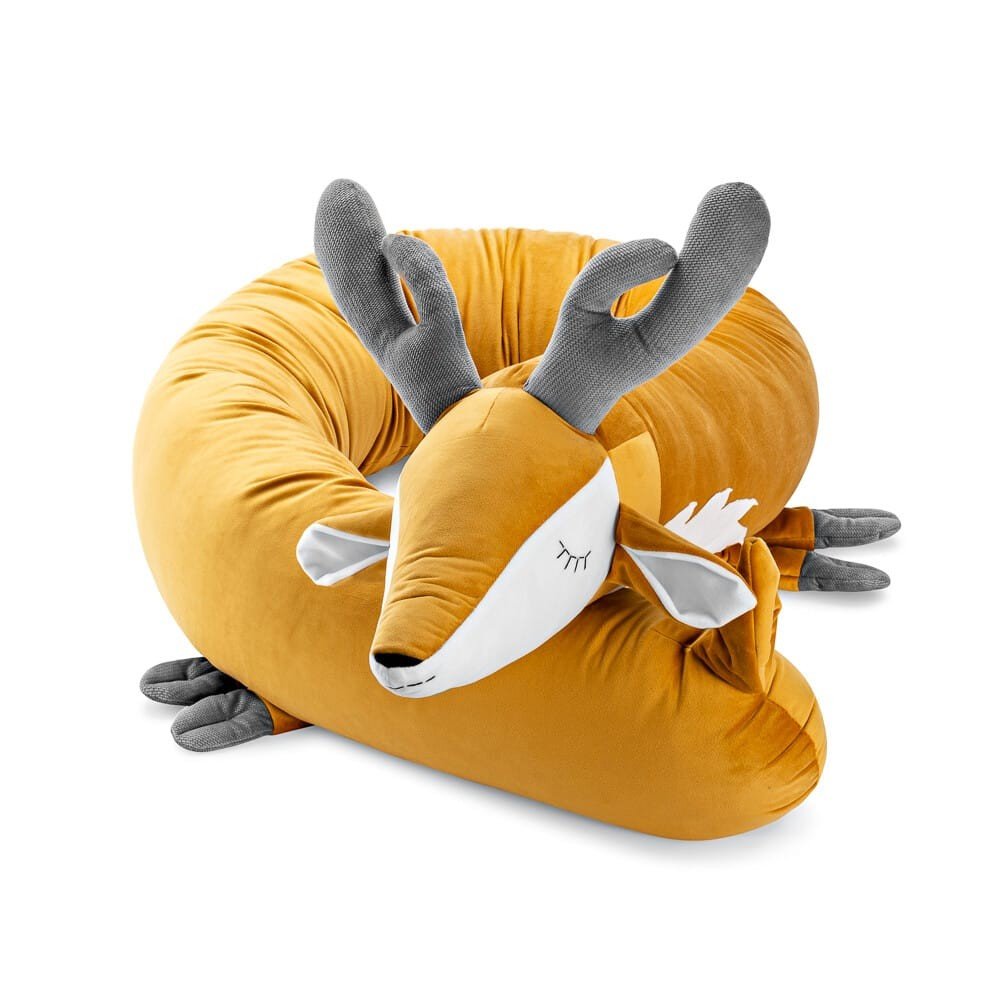 Fawn Cuddle Pillow & Bed Wall Bumper - Velvet, 210 cm - Tiny Tugz™
