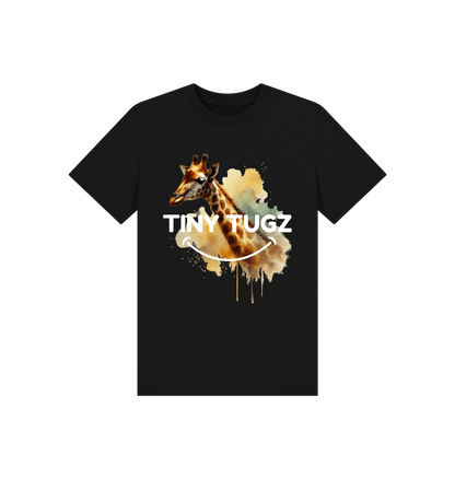 Black Printed Kids T-Shirt