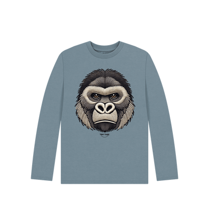 Stone Blue Printed Kids T-Shirt