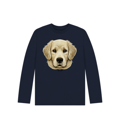 Navy Blue Printed Kids T-Shirt