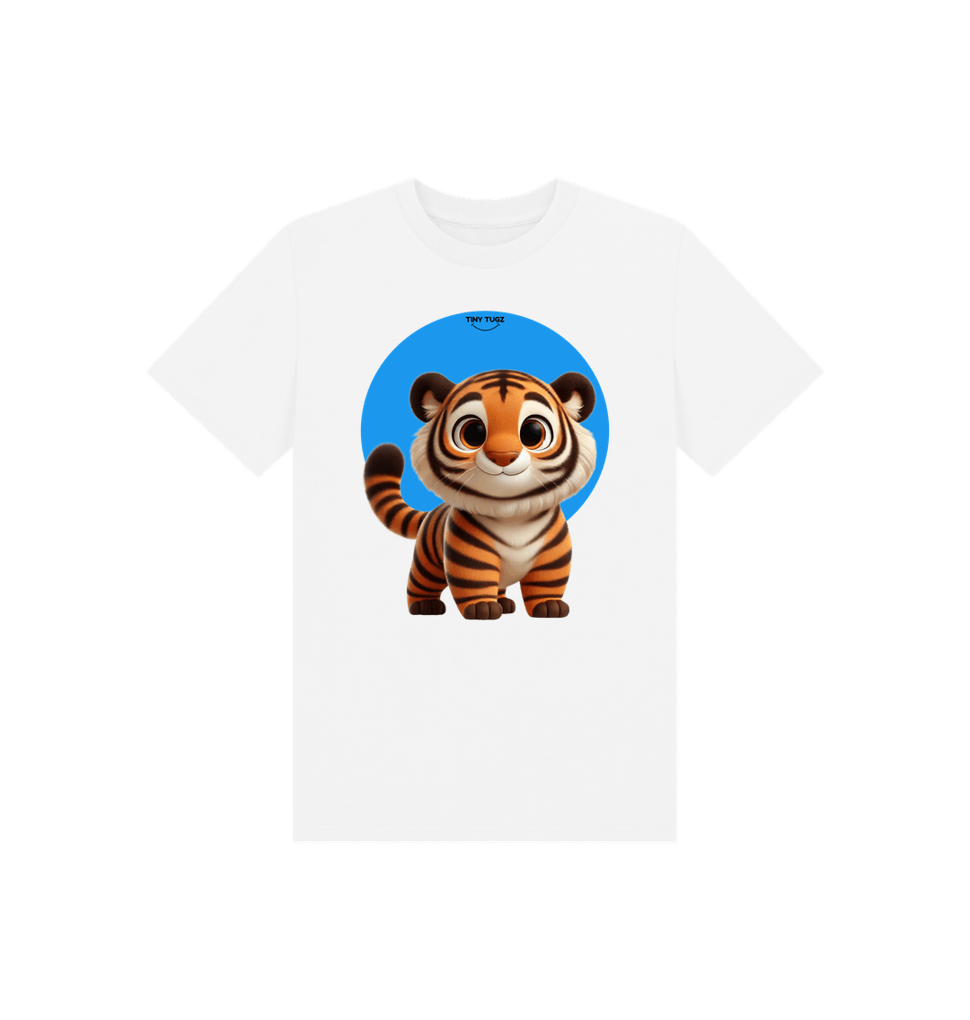 White Printed Kids T-Shirt