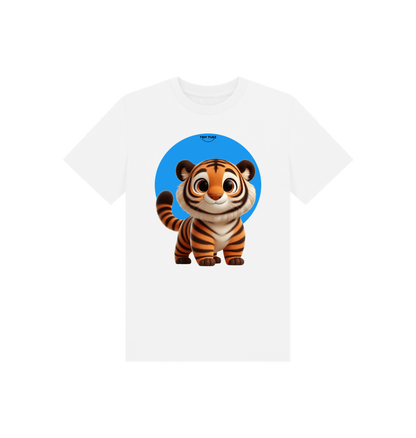 White Printed Kids T-Shirt