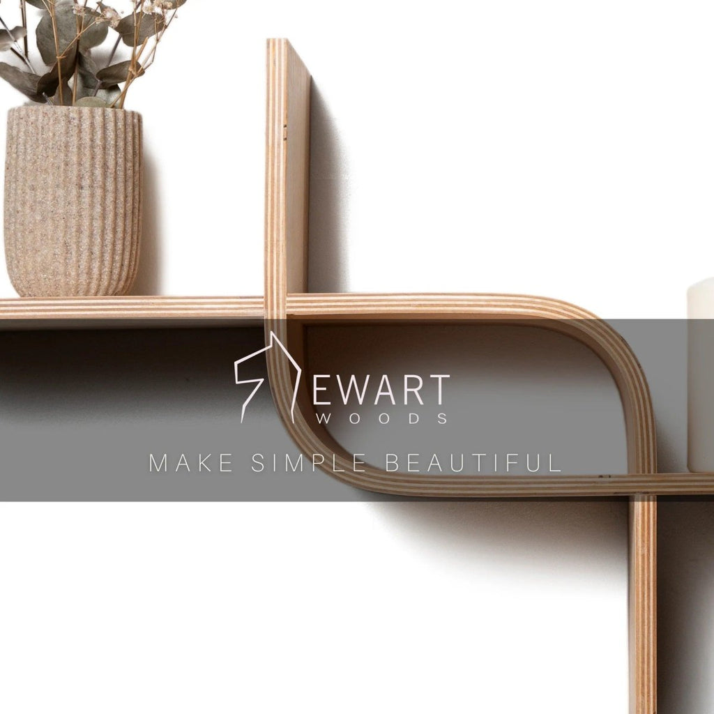 Floating Shelf CurveLine - Tiny Tugz™