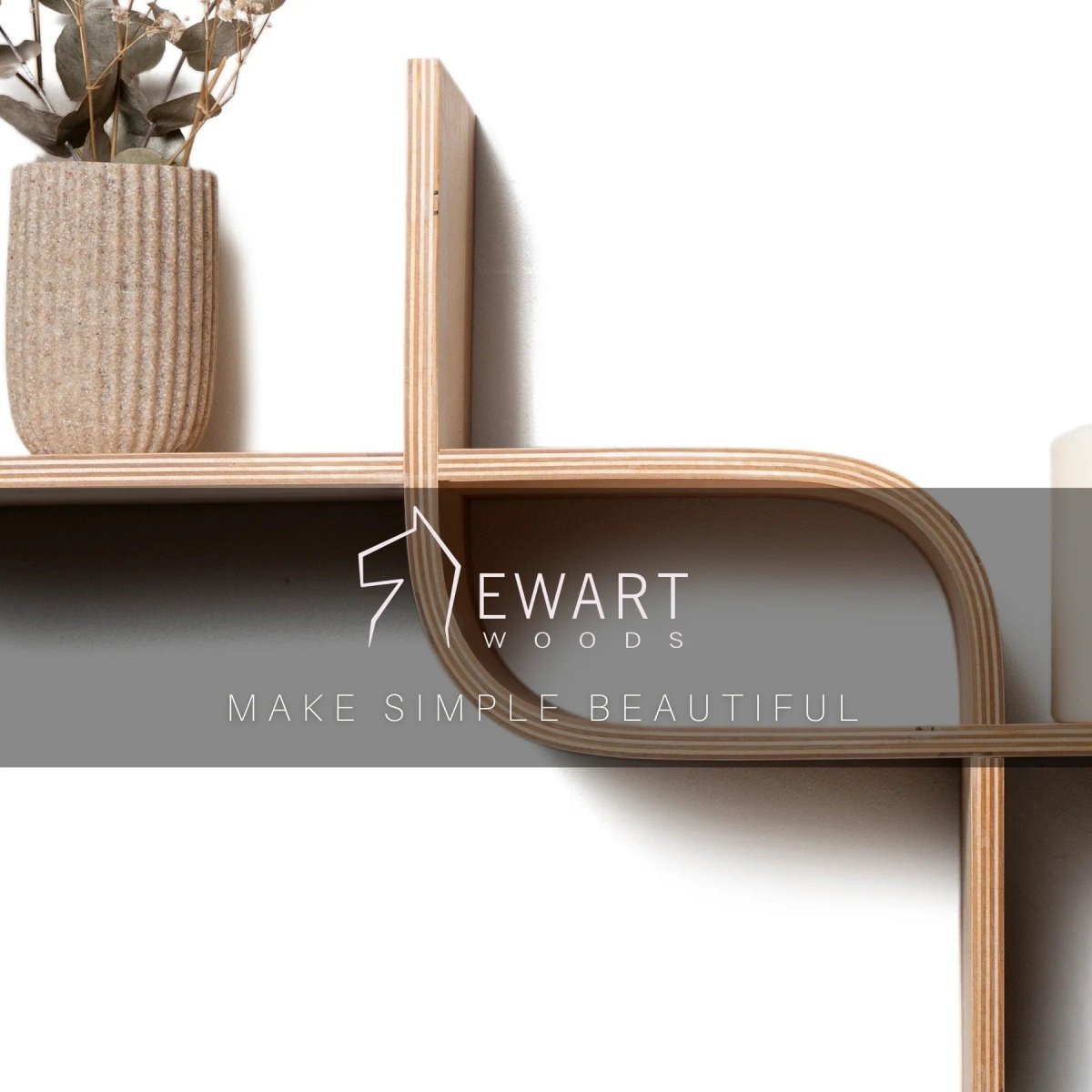 Floating Shelf CurveLine - Tiny Tugz™