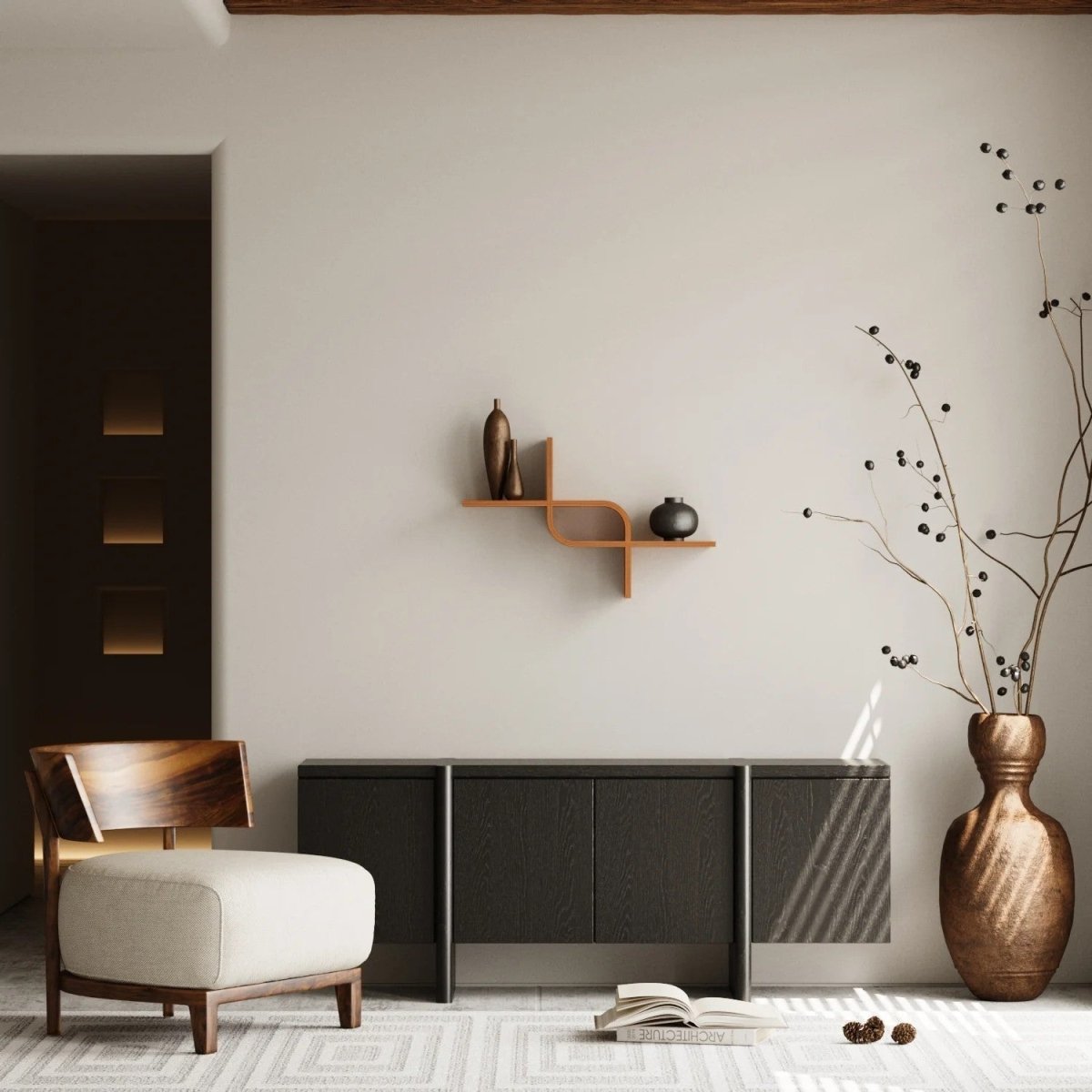 Floating Shelf CurveLine - Tiny Tugz™