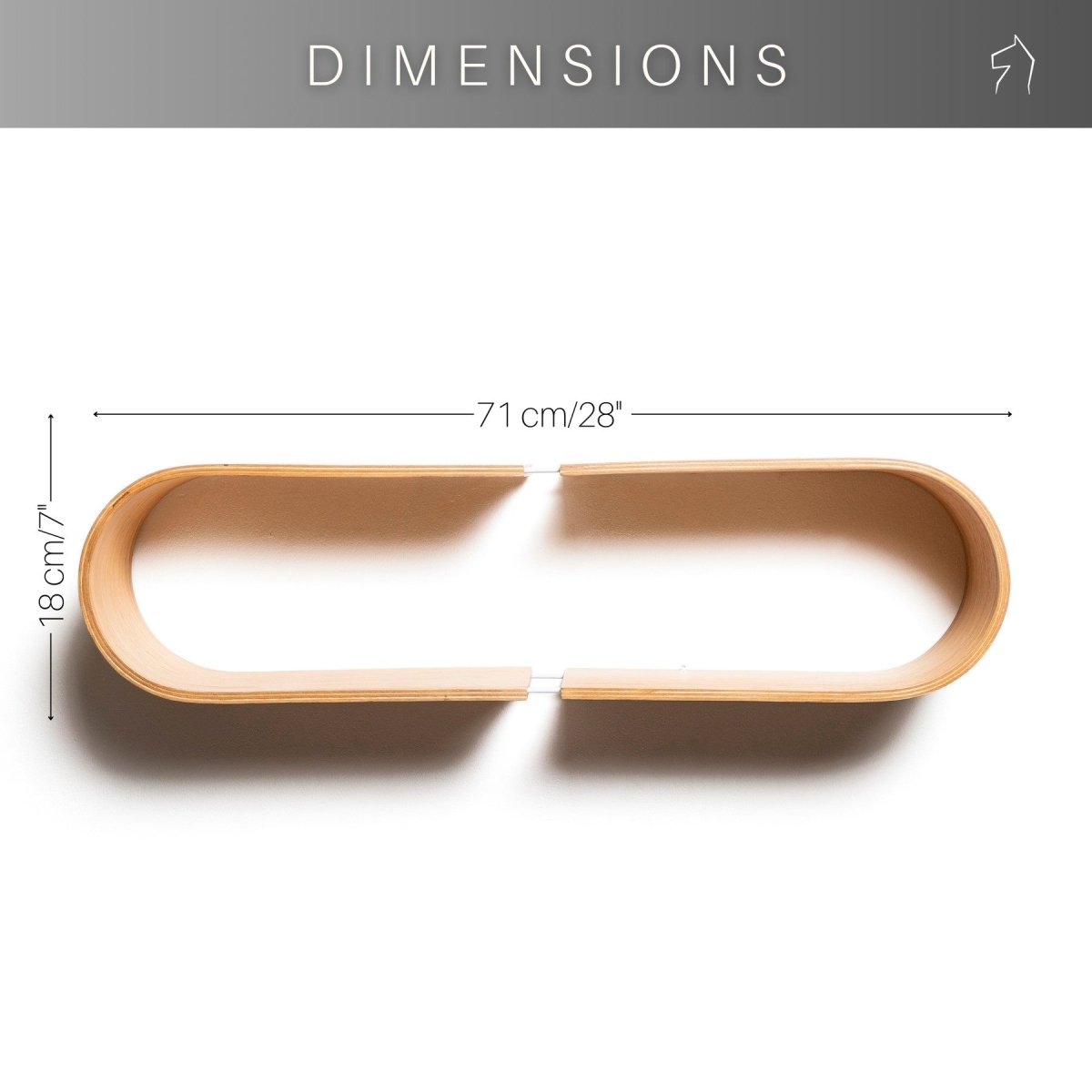 Floating Wooden Wall Shelf - Handmade (Oval) - Tiny Tugz™