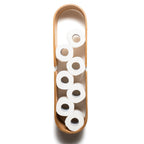 Floating Wooden Wall Shelf - Oval