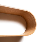 Floating Wooden Wall Shelf - Snake