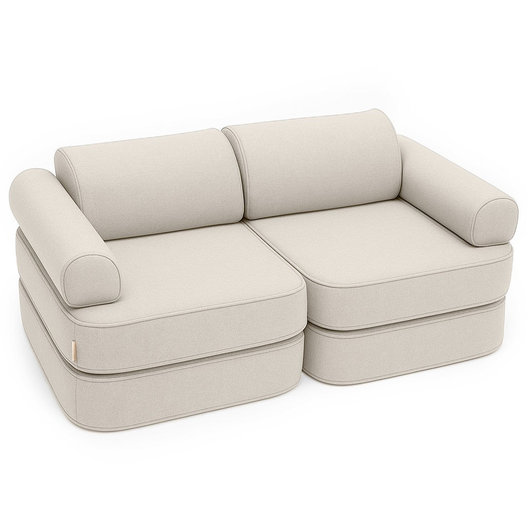 MeowBaby Indoor/Outdoor Outzy Pocket Sofa For Children - Oat Blush Beige