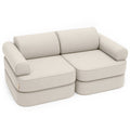 MeowBaby Indoor/Outdoor Outzy Pocket Sofa For Children - Oat Blush Beige