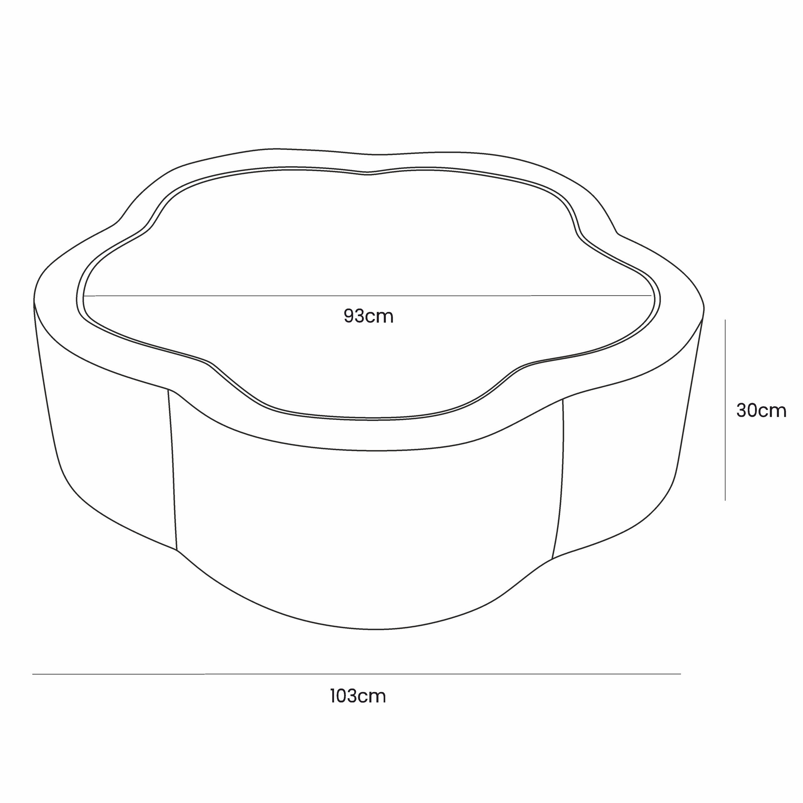 Foam Baby Ball Pit - Aesthetic Turquoise Flower