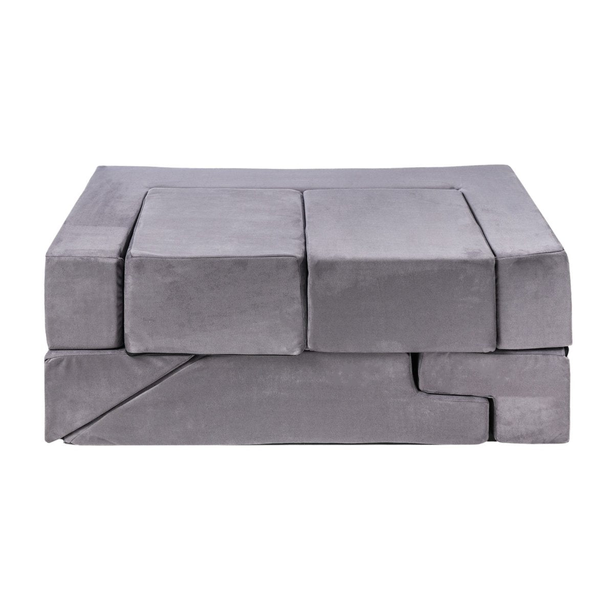 Foam Bricks Play Set - Velvet, Sofa, Ball Pit & Playground (Grey) - Tiny Tugz™