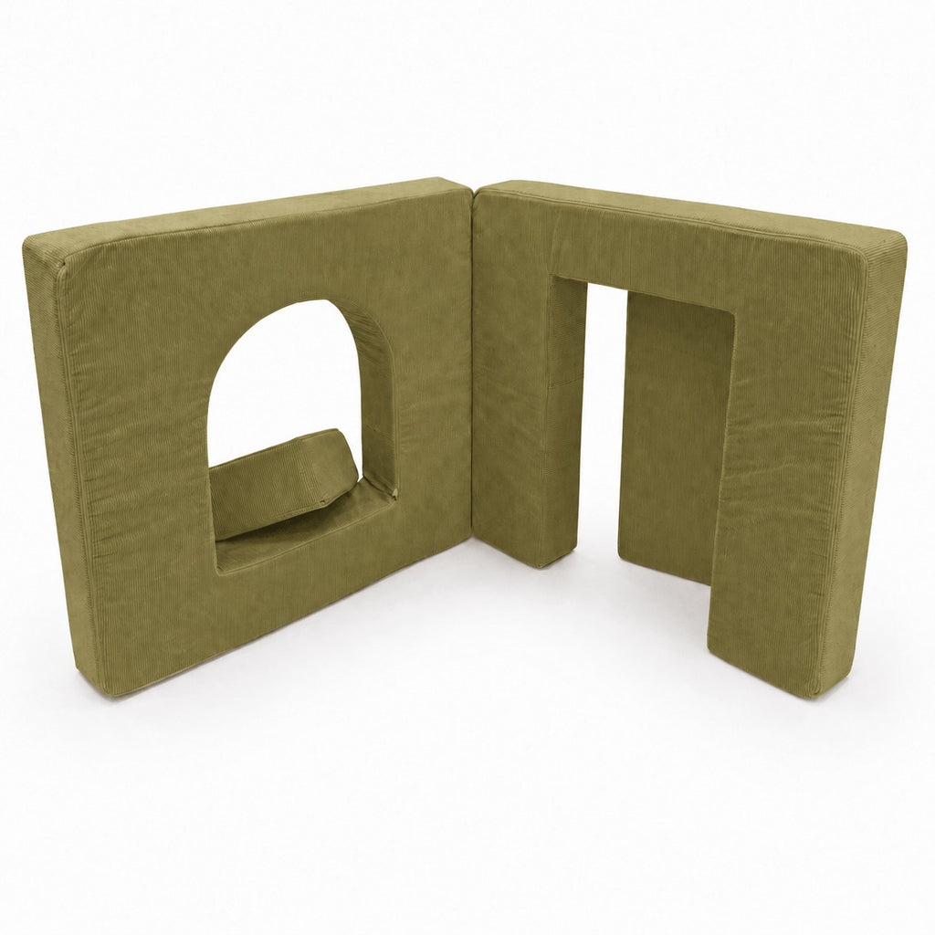 MeowBaby Soft Play Set for Toddlers, 4 Elements - Lime