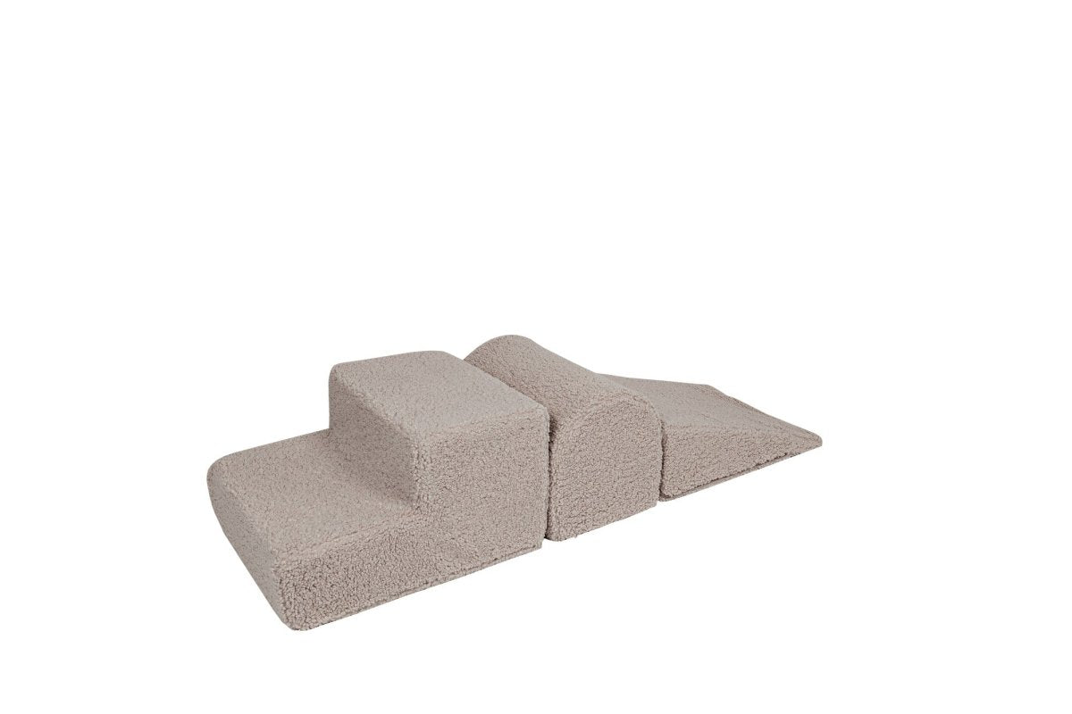 Foam Shape Set for Kids, 3 Pieces - Bearly Corduroy (Light Grey) - Tiny Tugz™