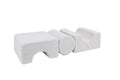Foam Shape Set for Kids, 3 Pieces - Bearly Fabric (White) - Tiny Tugz™
