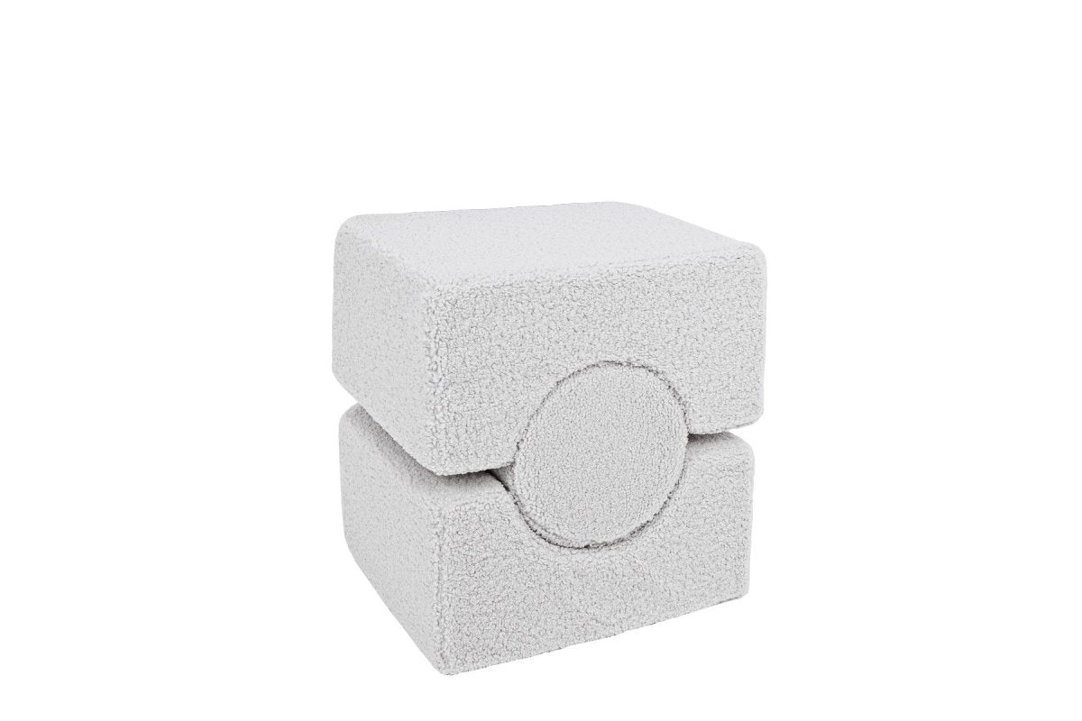 Foam Shape Set for Kids, 3 Pieces - Bearly Fabric (White) - Tiny Tugz™