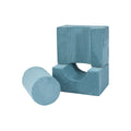 Foam Shape Set for Kids, 3 Pieces - Velvet Corduroy (Turquoise) - Tiny Tugz™