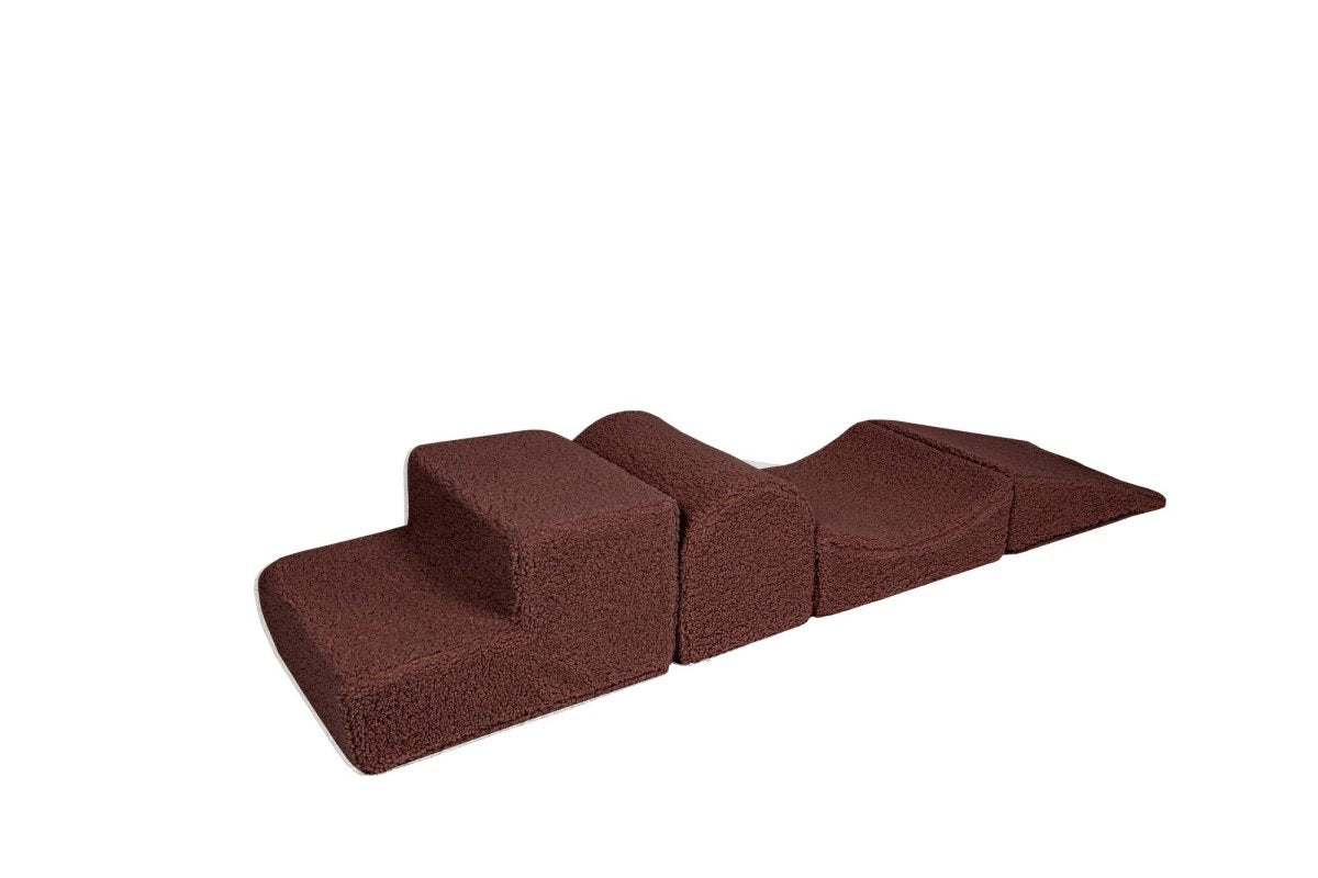 Foam Shape Set for Kids, 4 Pieces - Bearly Corduroy (Brown) - Tiny Tugz™