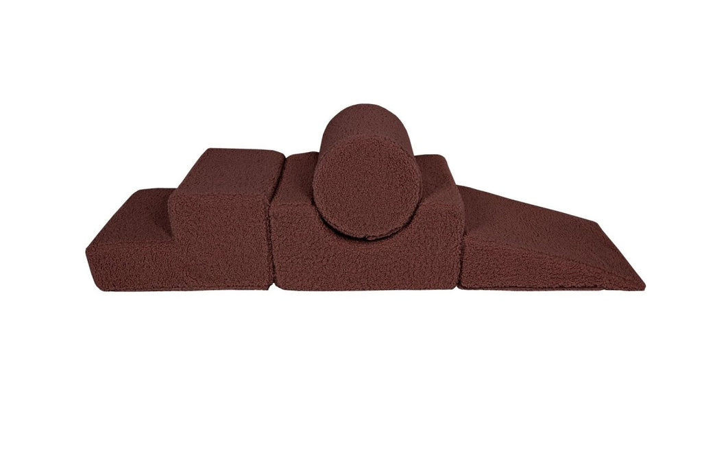 Foam Shape Set for Kids, 4 Pieces - Bearly Fabric (Brown) - Tiny Tugz™