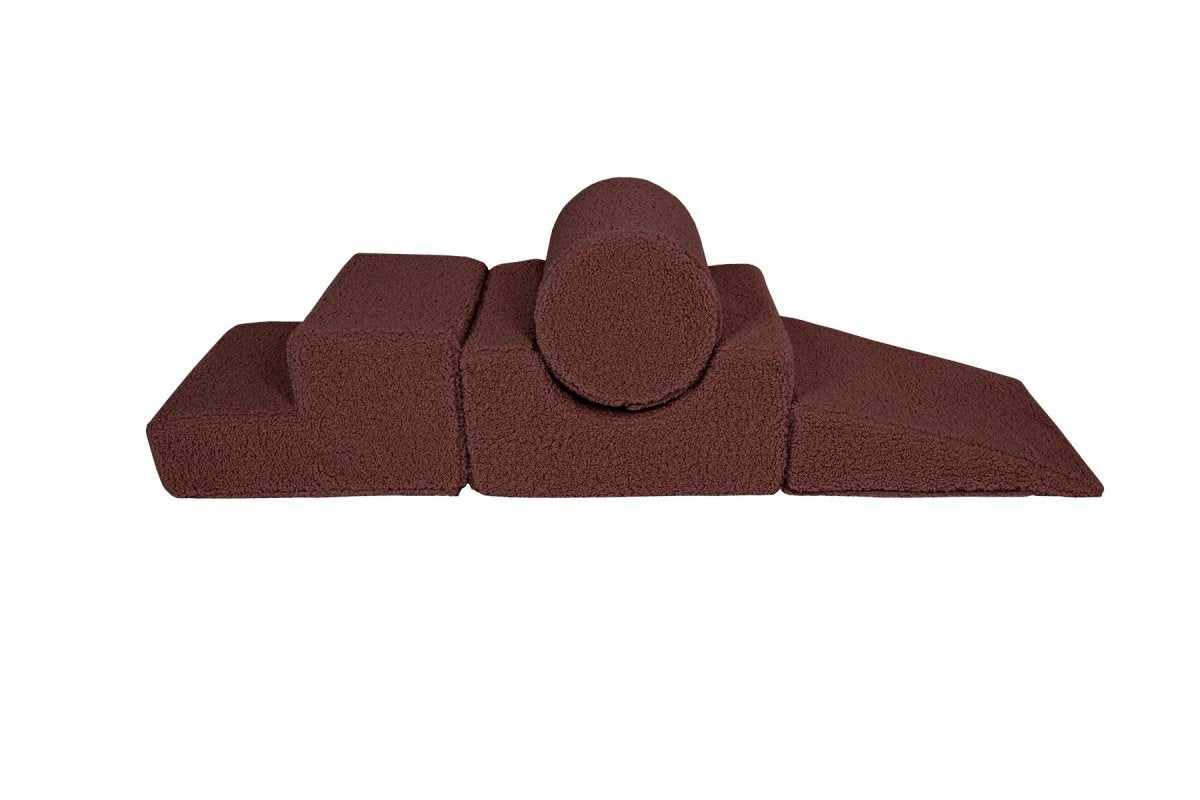 Foam Shape Set for Kids, 4 Pieces - Bearly Fabric (Brown) - Tiny Tugz™
