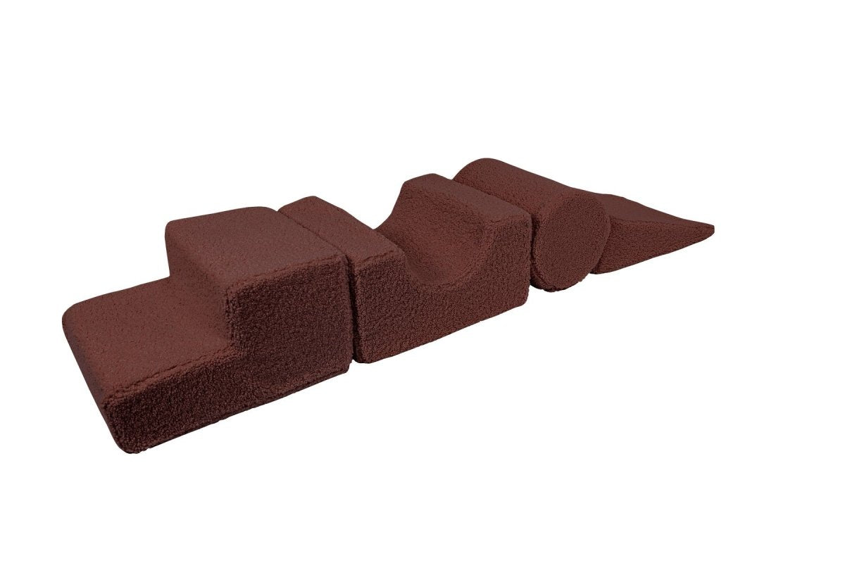 Foam Shape Set for Kids, 4 Pieces - Bearly Fabric (Brown) - Tiny Tugz™