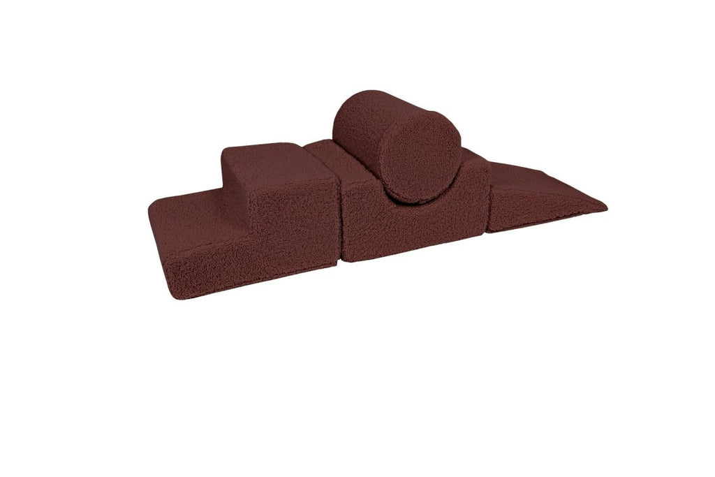 Foam Shape Set for Kids, 4 Pieces - Bearly Fabric (Brown) - Tiny Tugz™