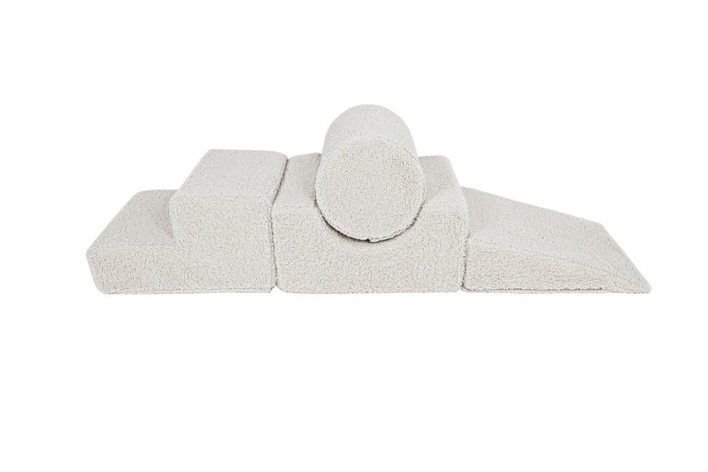 Foam Shape Set for Kids, 4 Pieces - Bearly Fabric (Ecru) - Tiny Tugz™