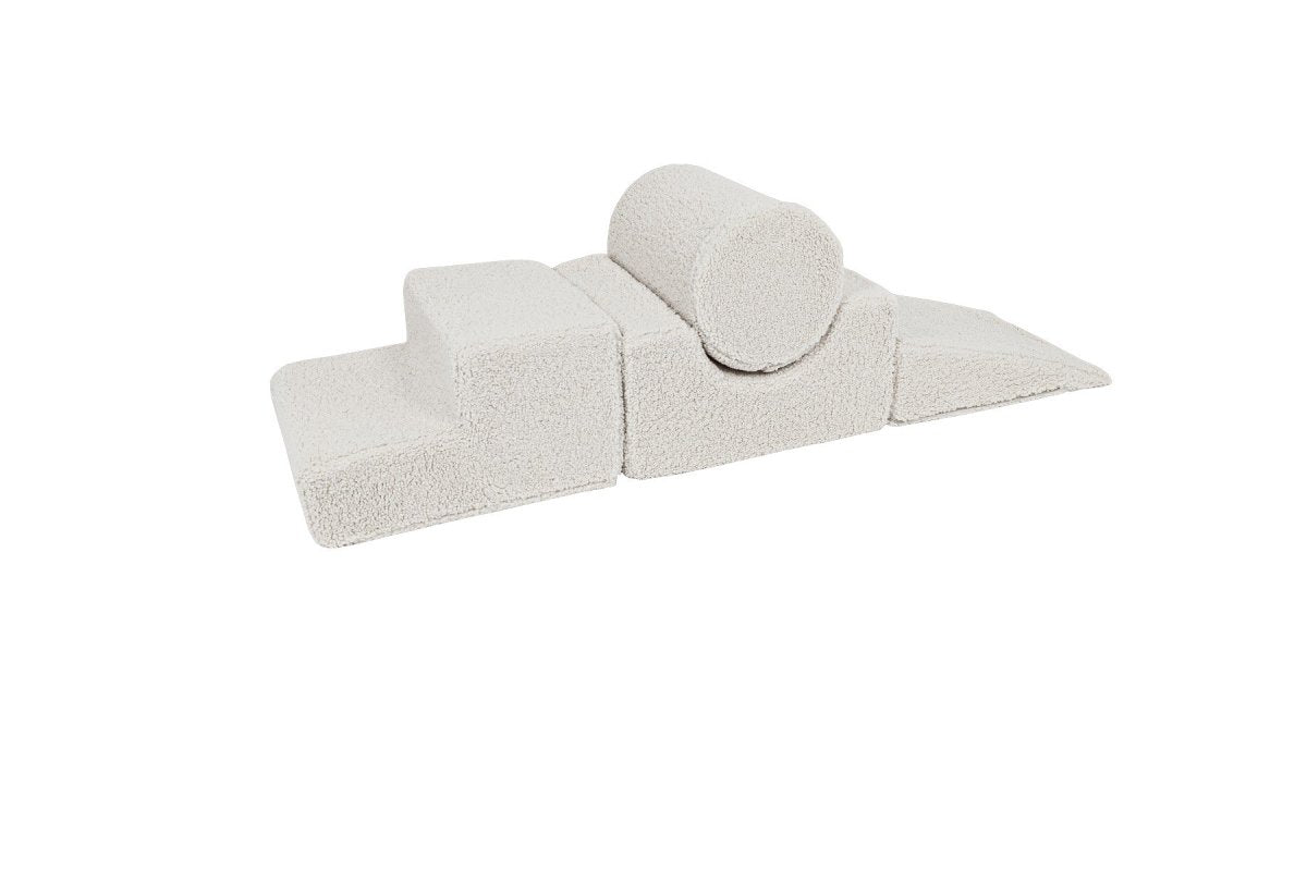 Foam Shape Set for Kids, 4 Pieces - Bearly Fabric (Ecru) - Tiny Tugz™