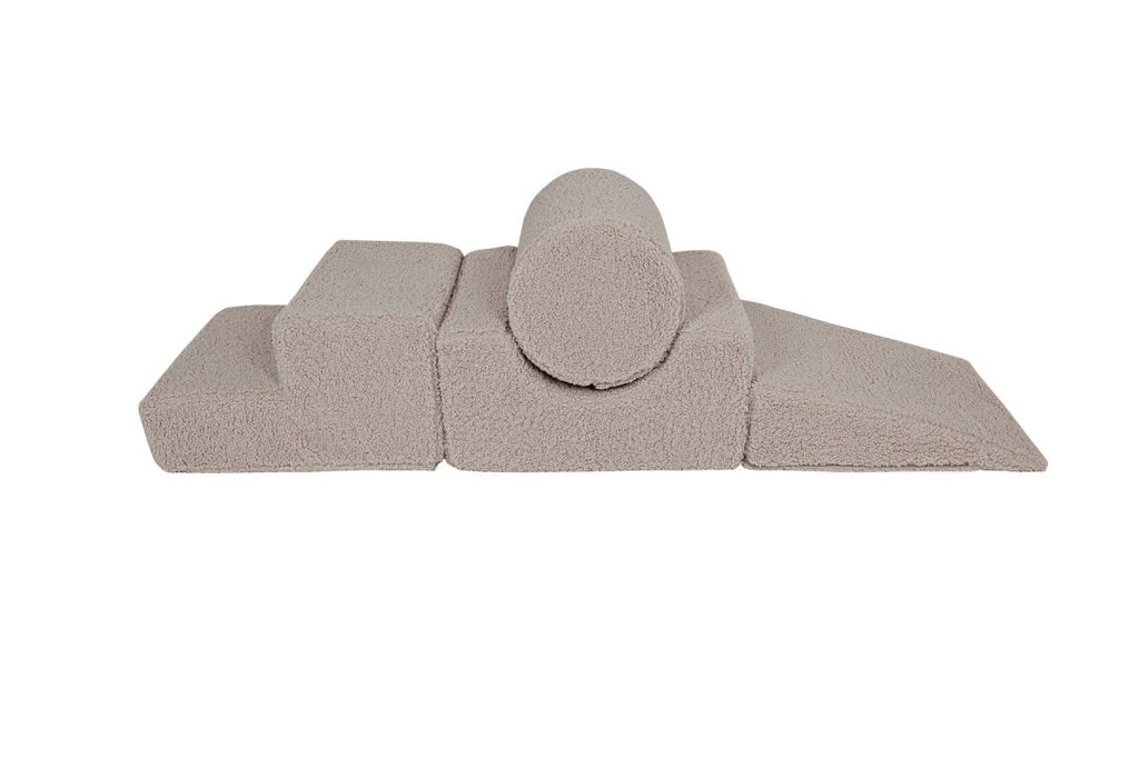 Foam Shape Set for Kids, 4 Pieces - Bearly Fabric (Grey) - Tiny Tugz™