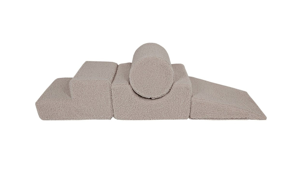 Foam Shape Set for Kids, 4 Pieces - Bearly Fabric (Grey) - Tiny Tugz™