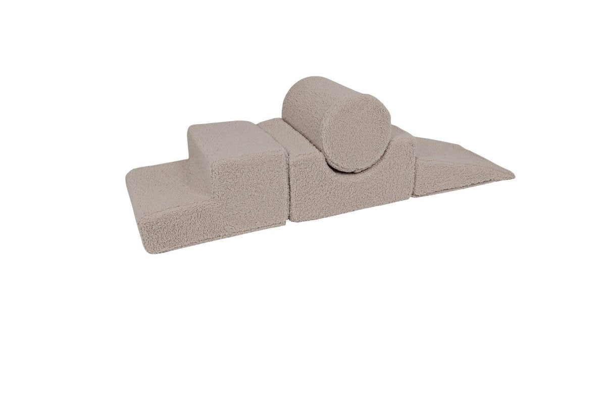 Foam Shape Set for Kids, 4 Pieces - Bearly Fabric (Grey) - Tiny Tugz™