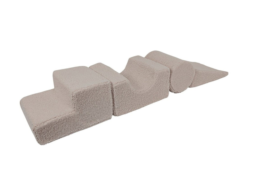 Foam Shape Set for Kids, 4 Pieces - Bearly Fabric (Grey) - Tiny Tugz™