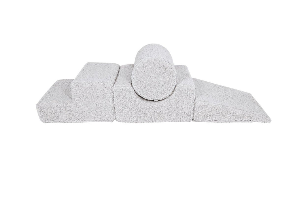 Foam Shape Set for Kids, 4 Pieces - Bearly Fabric (White) - Tiny Tugz™