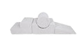Foam Shape Set for Kids, 4 Pieces - Bearly Fabric (White) - Tiny Tugz™