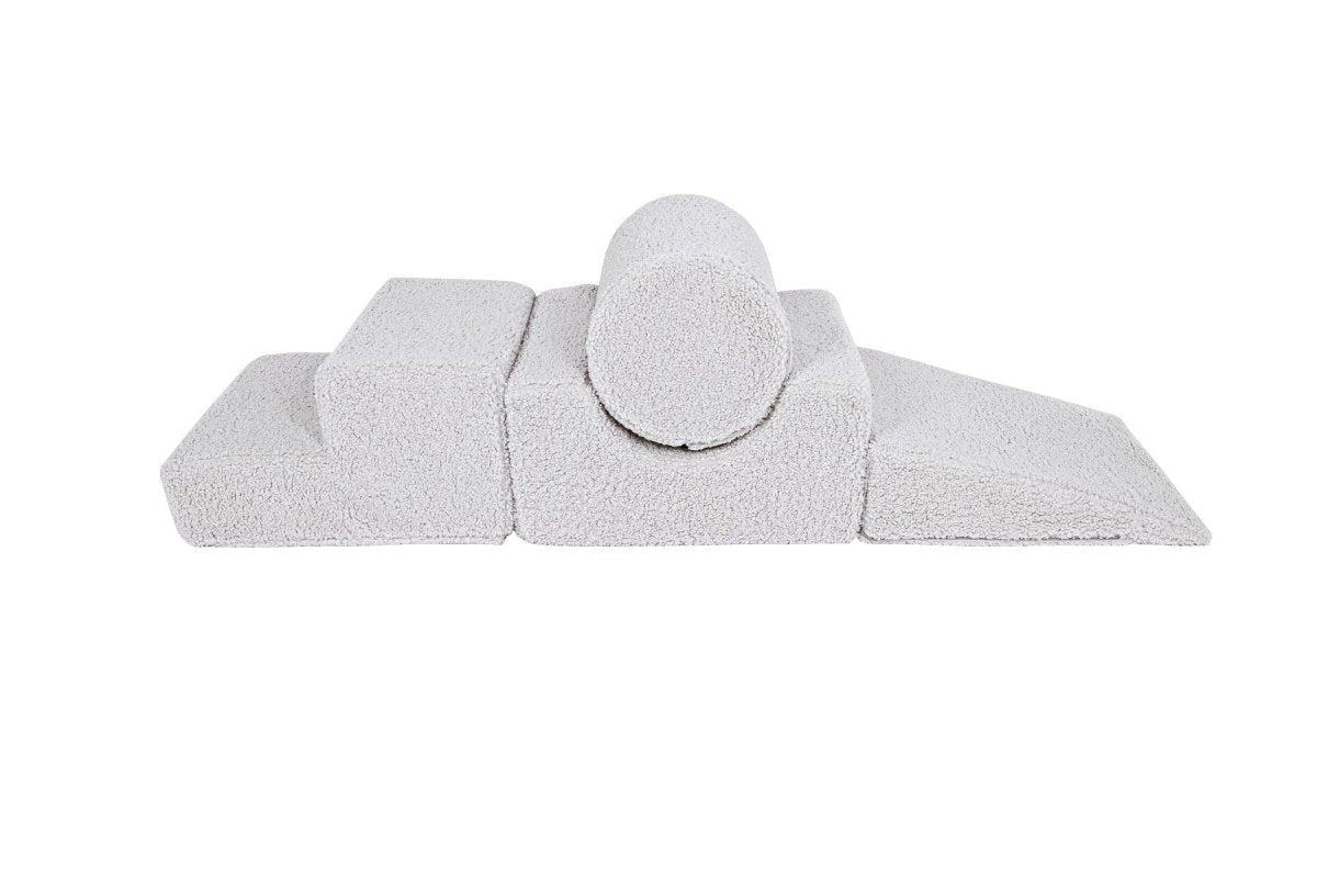 Foam Shape Set for Kids, 4 Pieces - Bearly Fabric (White) - Tiny Tugz™