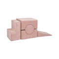 Foam Shape Set for Kids, 5 Pieces - Velvet Corduroy (Powder Pink) - Tiny Tugz™