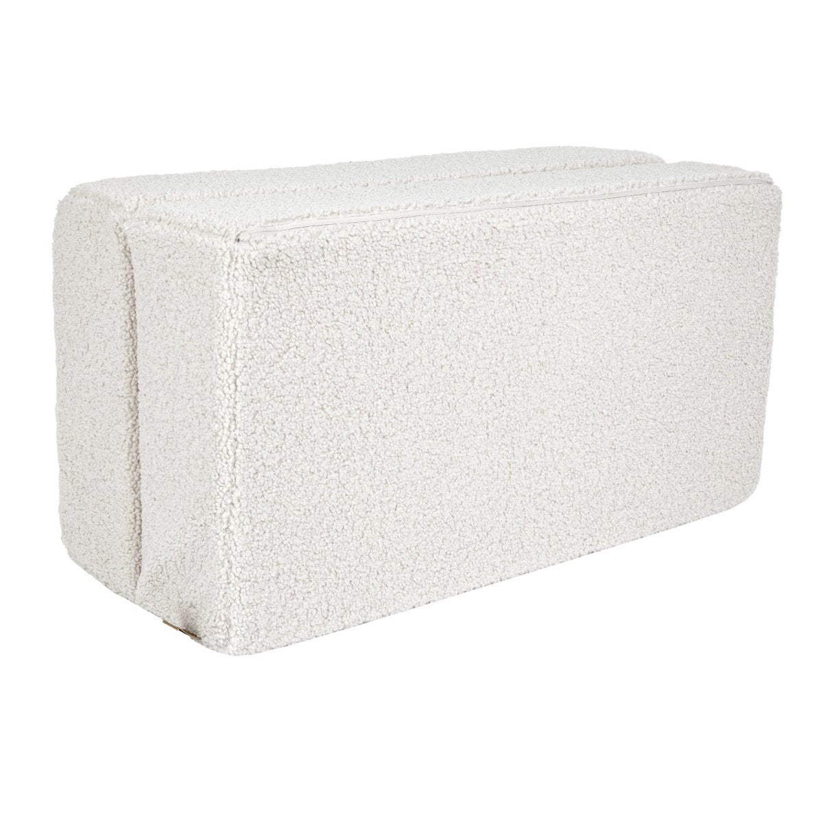 Fold-Out Kids Sofa with 2 Poufs - Bearly Fabric (Cream) - Tiny Tugz™