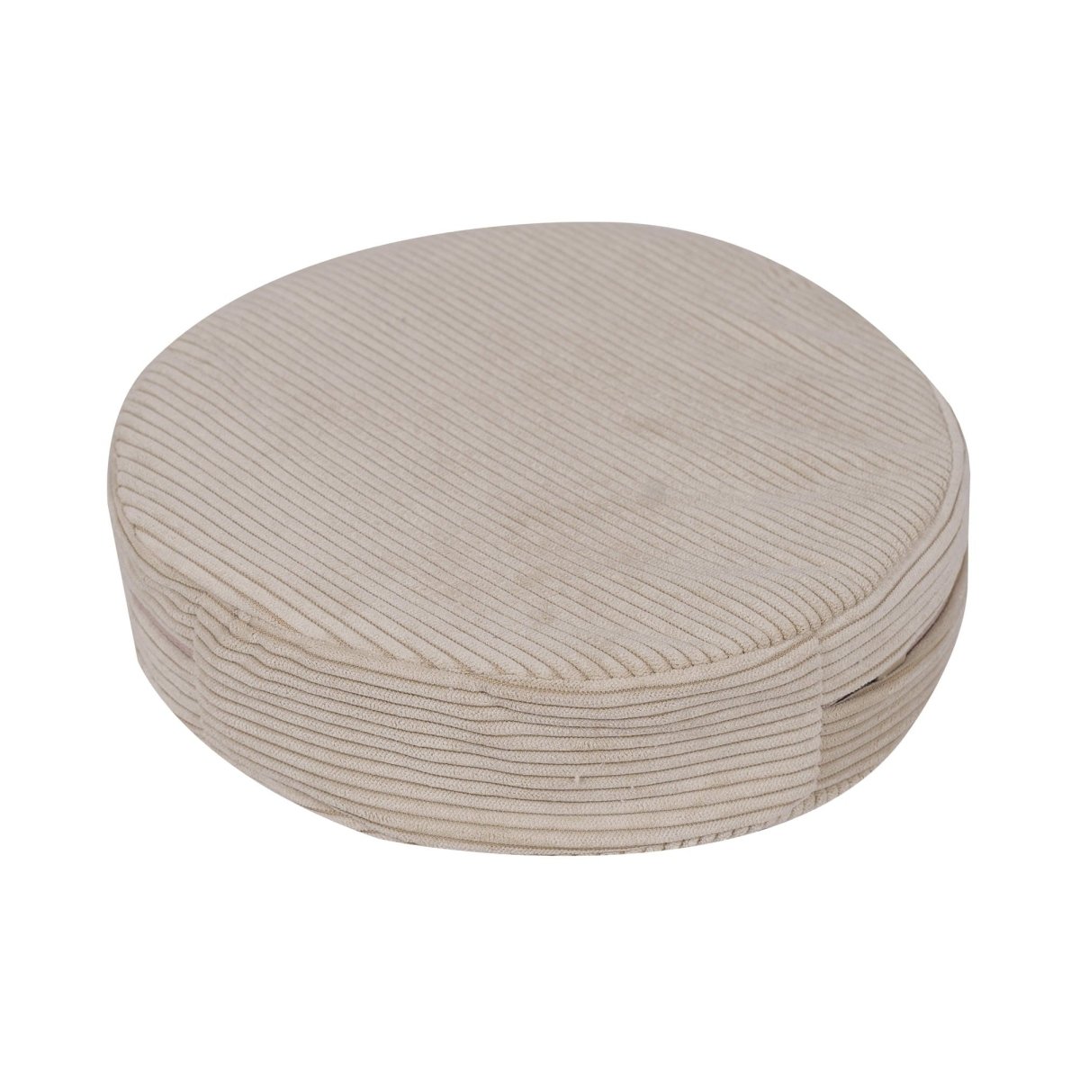 Fold-Out Kids Sofa with 2 Poufs - Slimcord Corduroy (Ecru) - Tiny Tugz™