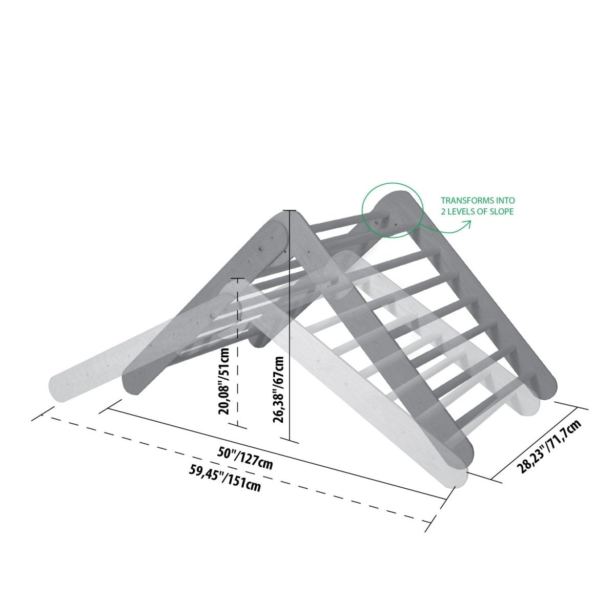 Foldable Montessori Climber (Ramp Excluded) - Tiny Tugz™