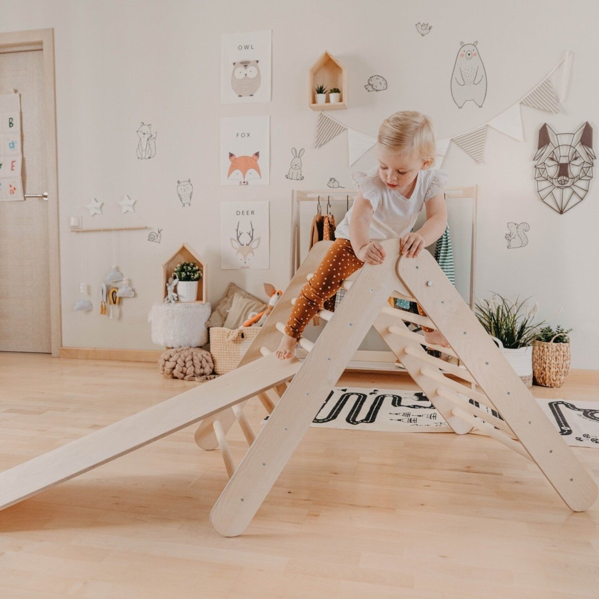 Foldable Montessori Climber (Ramp Included) - Tiny Tugz™