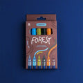Forest Acrylic Markers for Wooden Toys - 3 mm Tip - 6 Pack - Tiny Tugz™