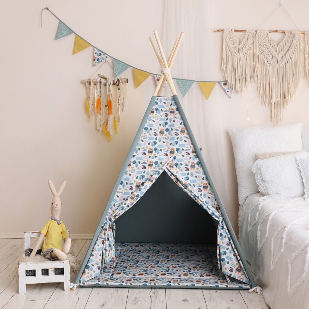 Forest & Sage Teepee Tent – OEKO-TEX® certified cotton teepee tent, handmade in Poland