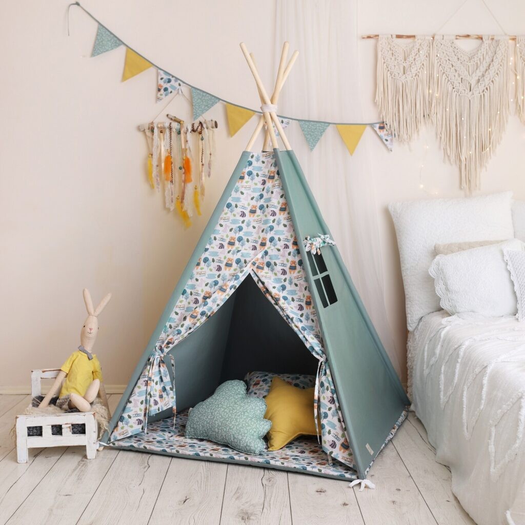 Forest & Sage Teepee Tent – OEKO-TEX® certified cotton teepee tent, handmade in Poland