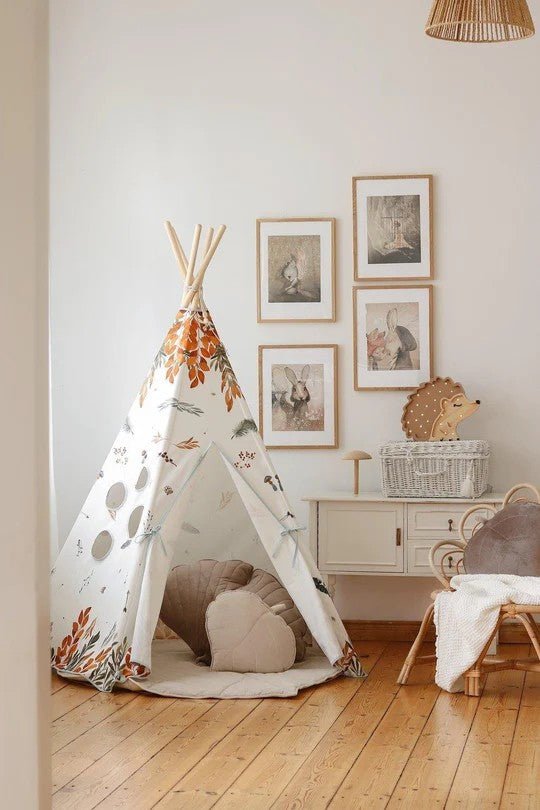 Forrest Friends Cotton Teepee Tent for Kids & Toddlers (3y+) - Tiny Tugz™