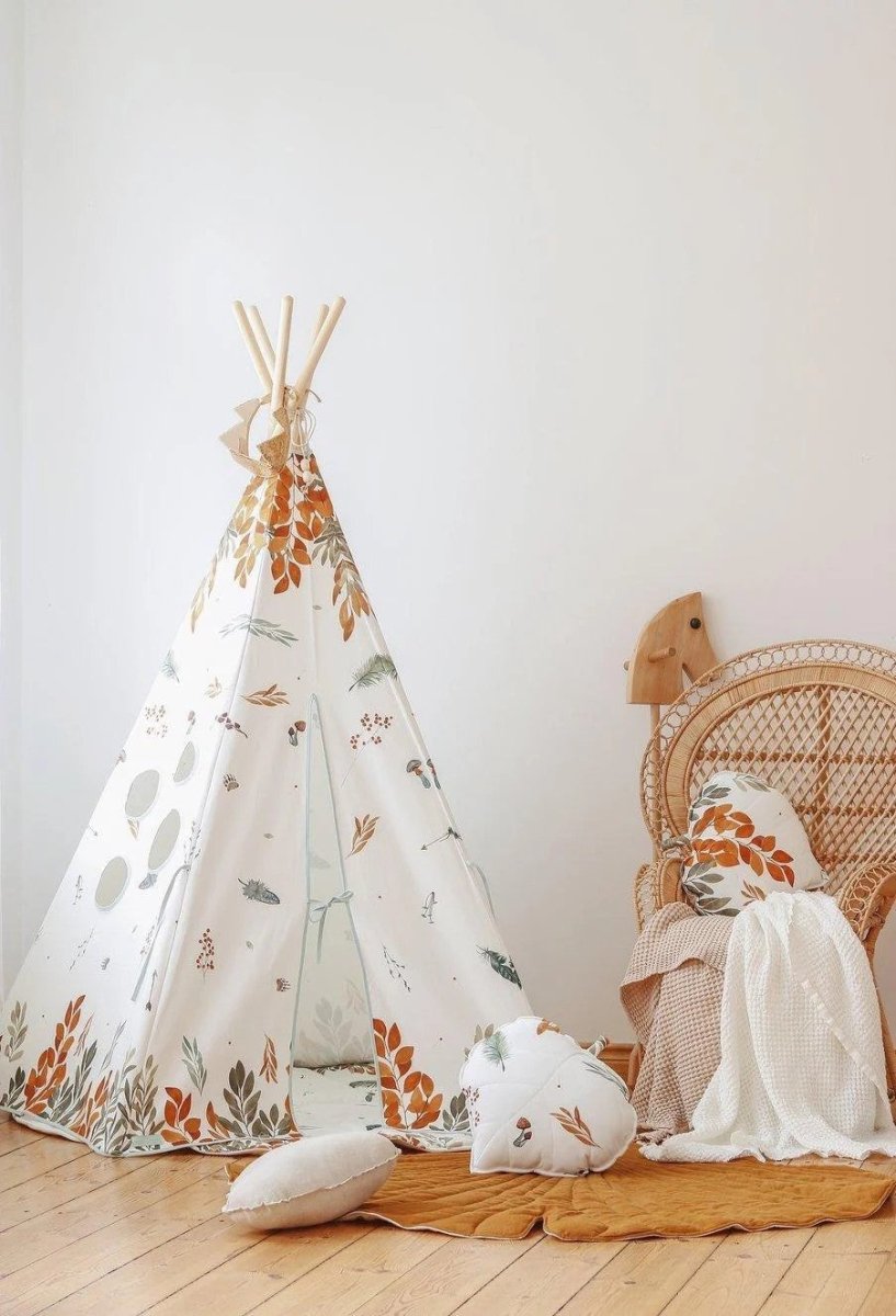 Forrest Friends Cotton Teepee Tent for Kids & Toddlers (3y+) - Tiny Tugz™