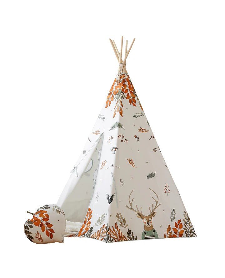 Forrest Friends Cotton Teepee Tent for Kids & Toddlers (3y+) - Tiny Tugz™
