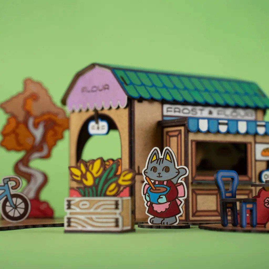 Frost & Flour - Colour-Your-Own Wooden Bakery Play Set - Tiny Tugz™