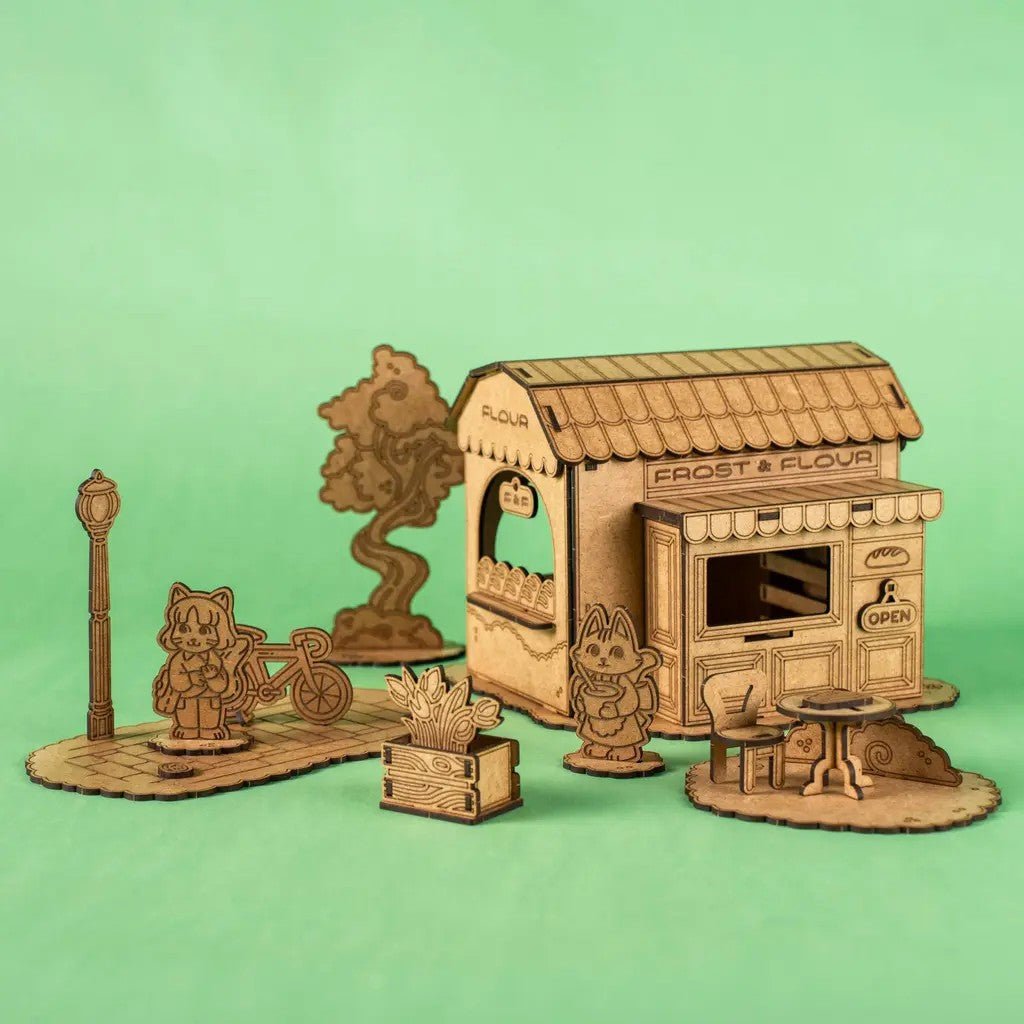 Frost & Flour - Colour-Your-Own Wooden Bakery Play Set - Tiny Tugz™